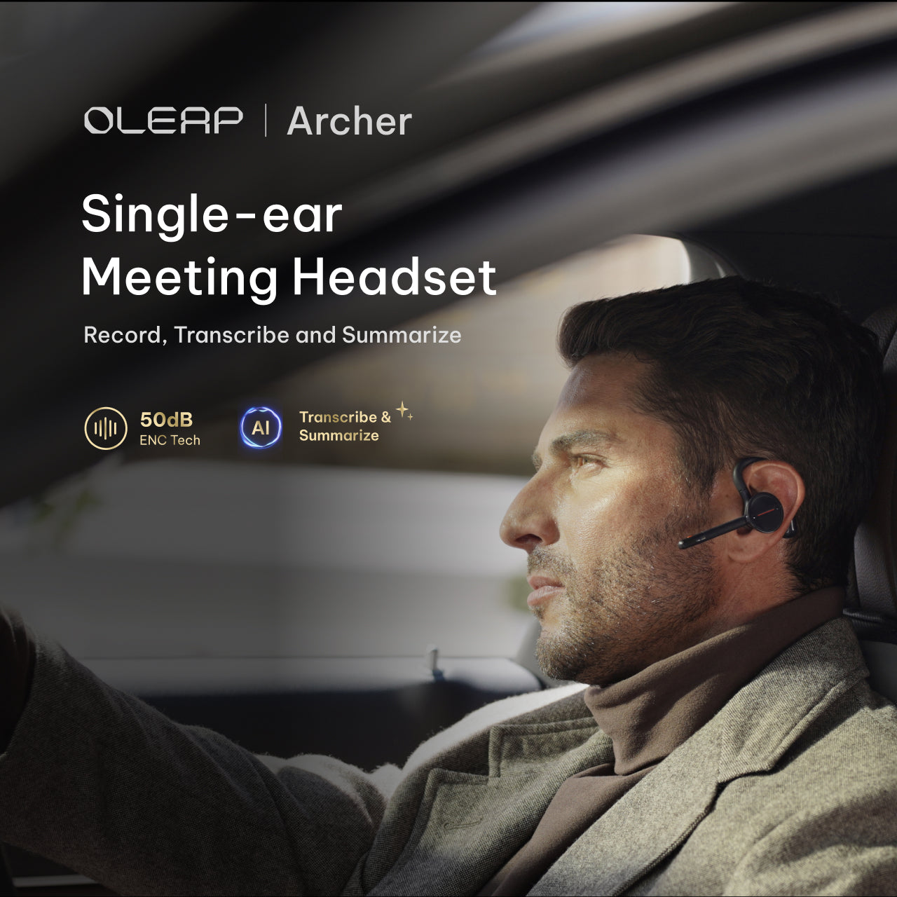 OLEAP Archer智慧通話滅噪耳機 ( 單機裝/ 充電盒套裝 )