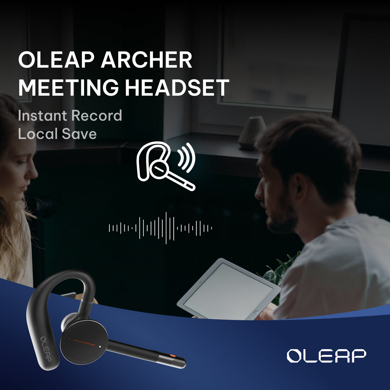OLEAP Archer智慧通話滅噪耳機 ( 單機裝/ 充電盒套裝 )