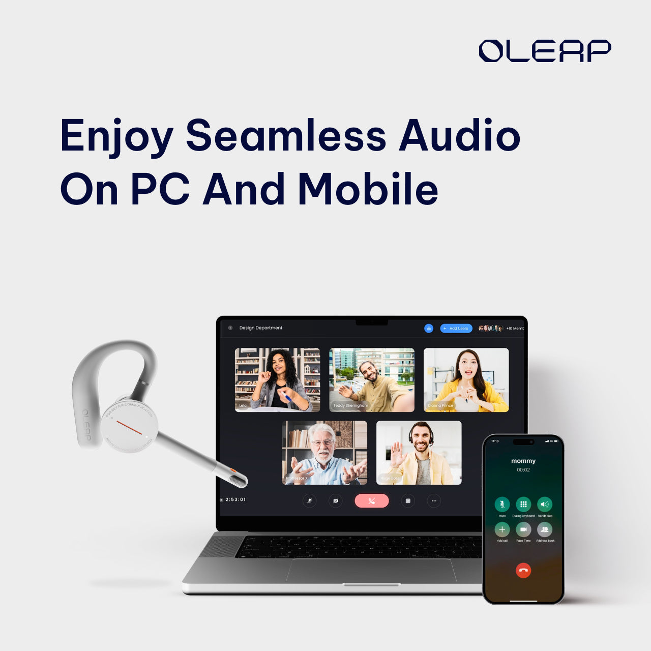OLEAP Archer智慧通話滅噪耳機 ( 單機裝/ 充電盒套裝 )