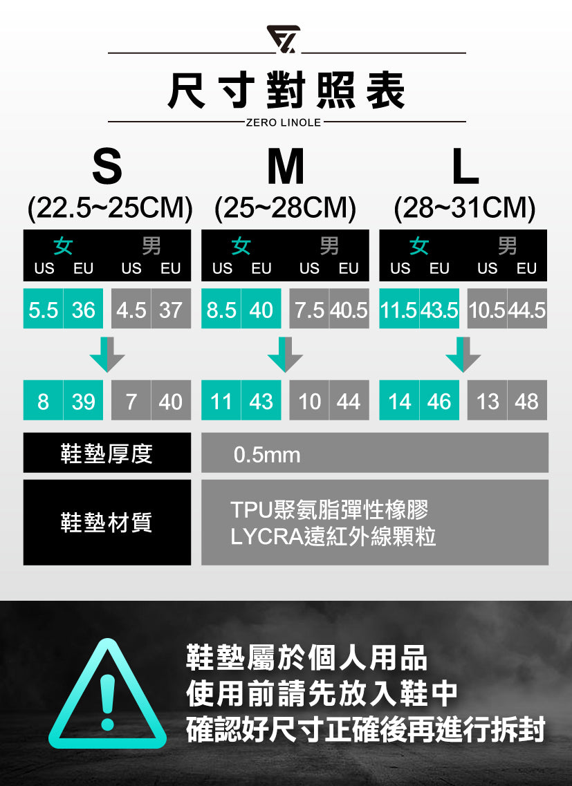 Future Lab ZeroInsole 2.0 無重力鞋墊 (**落單前先查詢貨量🙏🏼)