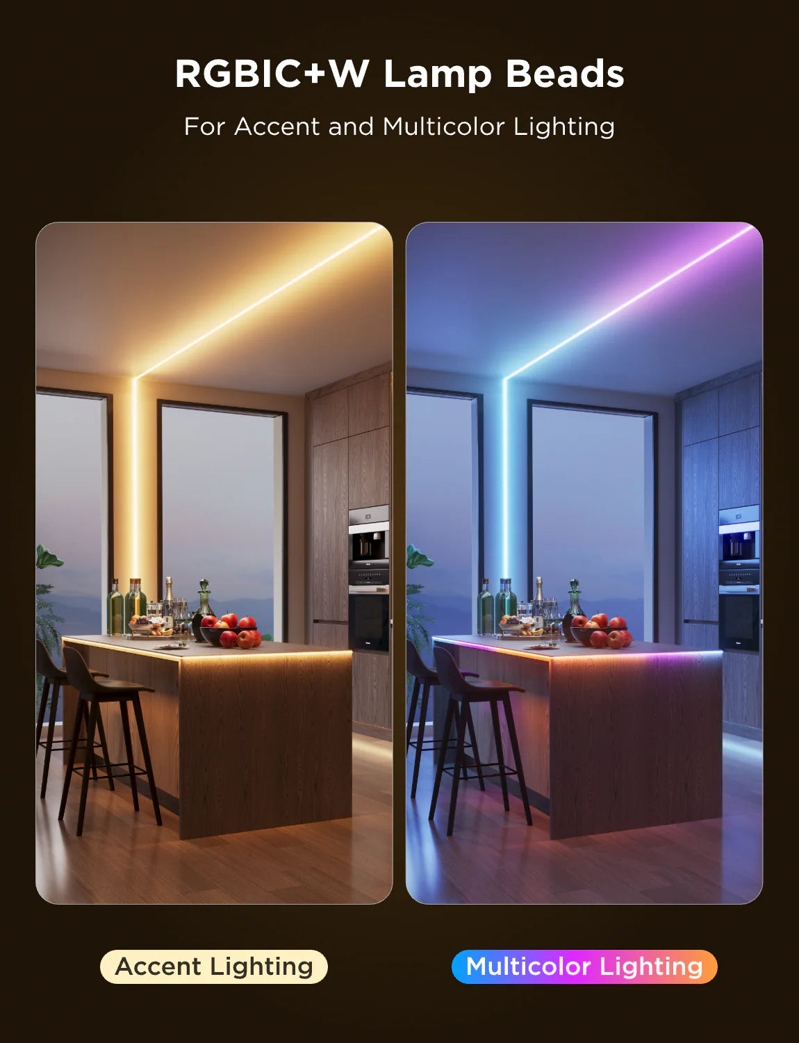 Govee COB Strip Light Pro (3m) - 全新⼀代智能燈帶,專為氛圍營造⽽設