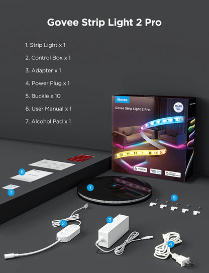 Govee Strip Light 2 Pro - 全屋智能燈光聯動，打造沉浸式氛圍體驗！