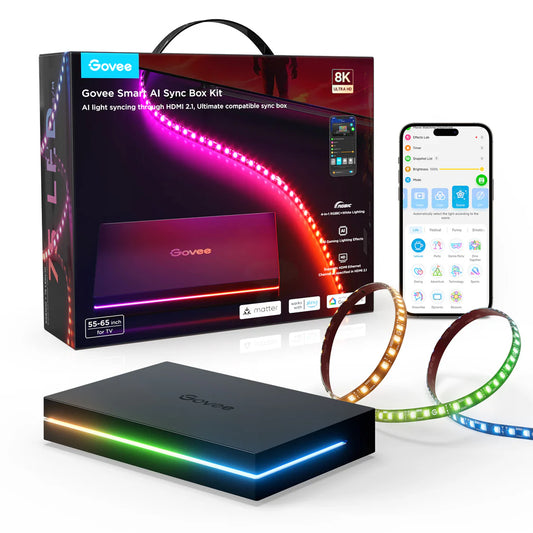 Govee AI Sync Box Kit 2 - 打造終極家庭影院燈光體驗 (適用於 55-65 吋電視）