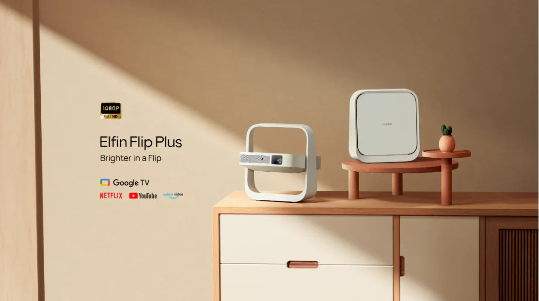 XGIMI Elfin Flip Plus 150°旋轉翻蓋便攜式智能投影機 (**落單前先查詢貨量🙏🏼)