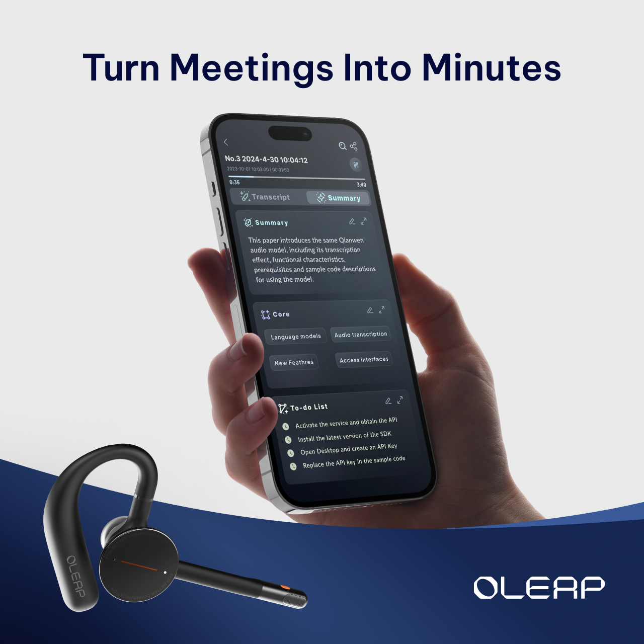 OLEAP Archer智慧通話滅噪耳機 ( 單機裝/ 充電盒套裝 )
