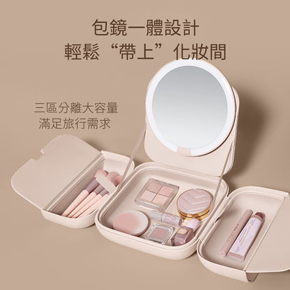AMIRO Cube S LED磁吸美妝鏡折疊收納化妝箱