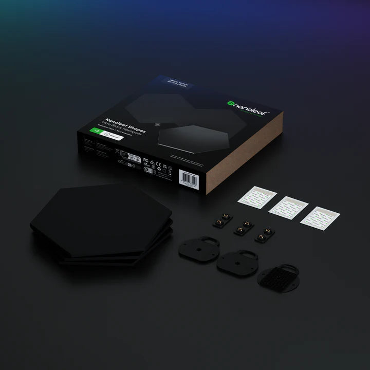 Nanoleaf 型格黑色六角形智能燈板擴充裝 (3塊)