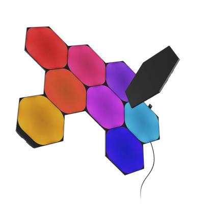 Nanoleaf 型格黑色六角形智能燈板入門套裝 (9塊)